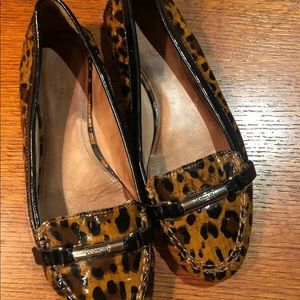 COACH Berdina Nameplate Patent Lthr Flats Size 9 B